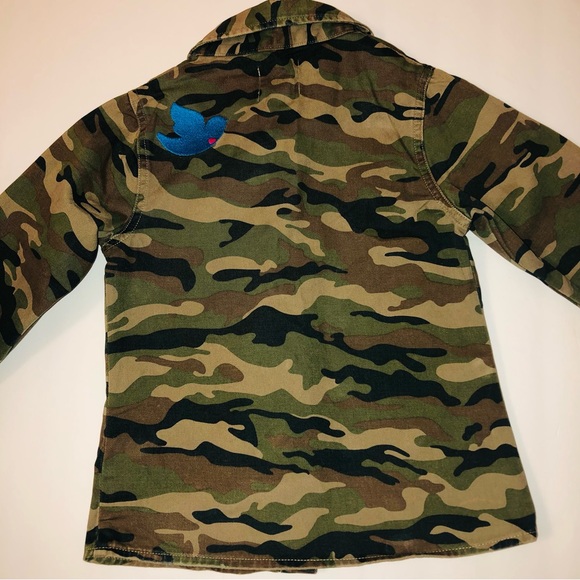 EUC Peek Girls Alabama camo jacket. Has embroidered bird on left back shoulder - Picture 13 of 13